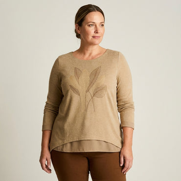 Polera Camel Lanilla Manga Larga - Lorenzo di Pontti