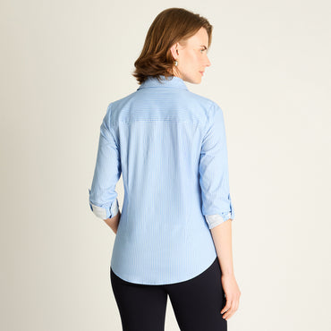 Blusa Celeste de Algodón
