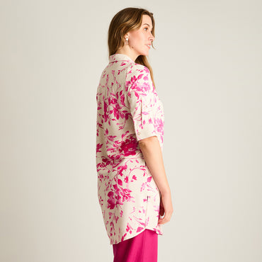 Blusa Fucsia Manga Larga