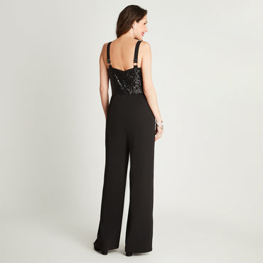 Enterito Negro Sin Manga Tirantes Lorenzo di Pontti