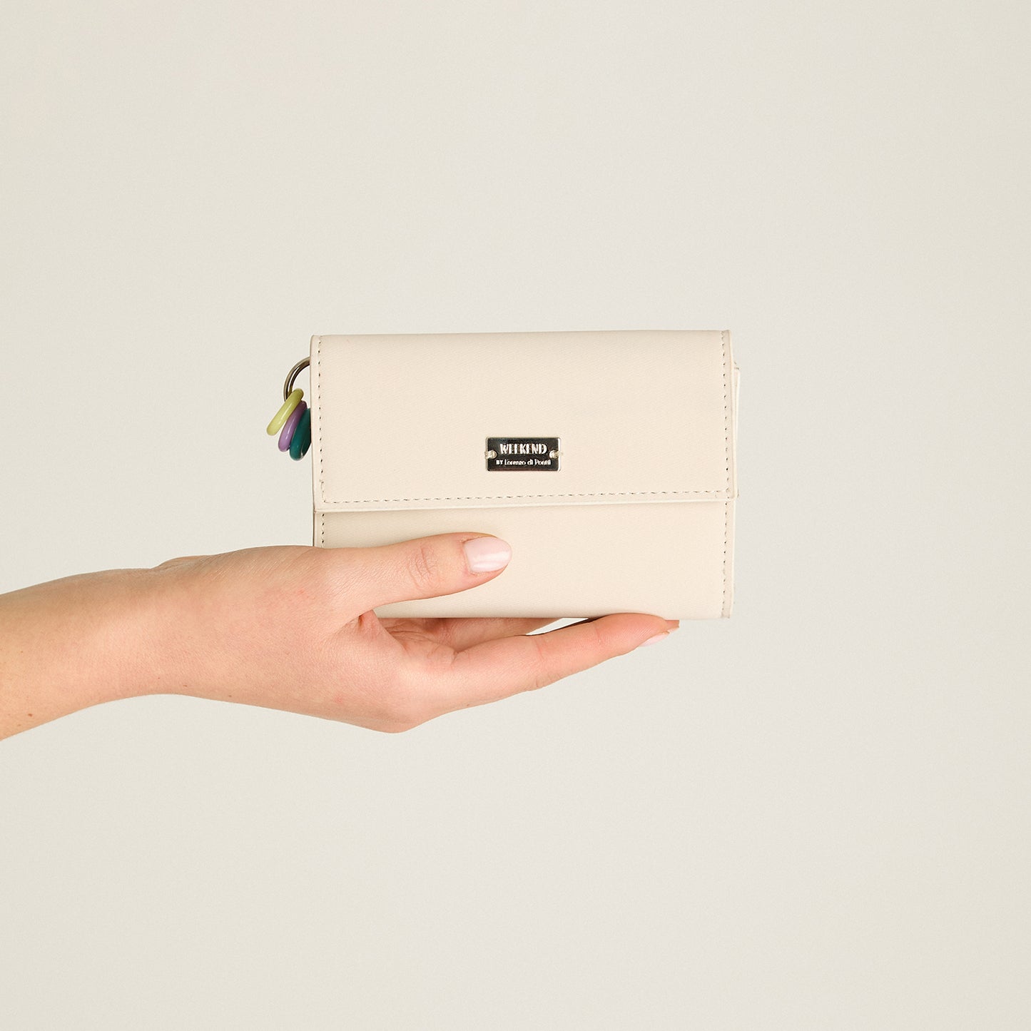 Billetera Beige Compacta - Lorenzo di Pontti