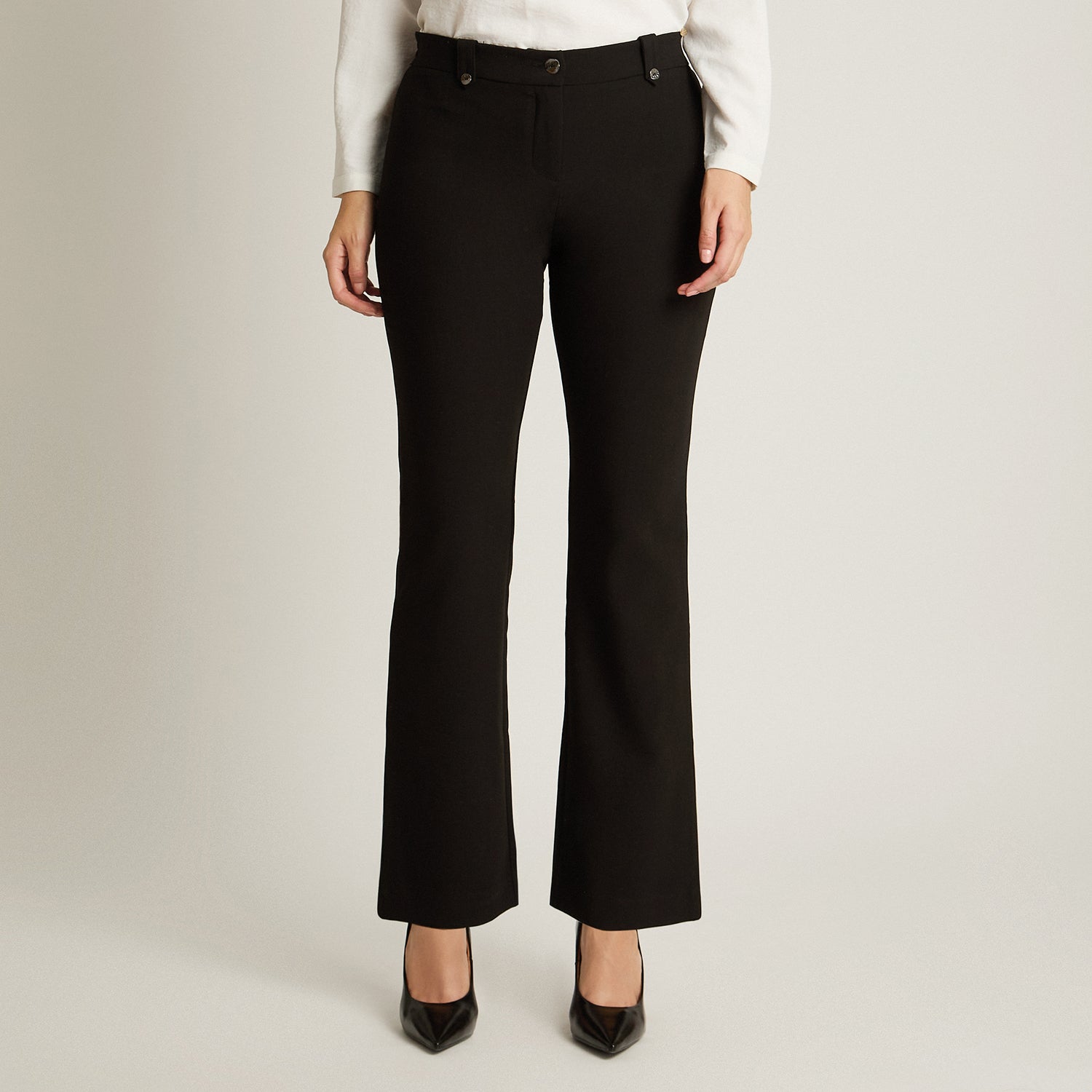 Pantalón Formal Negro Recto