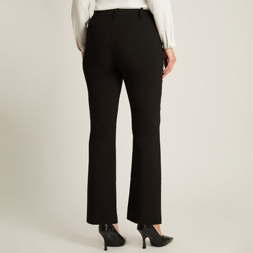 Pantalón Formal Negro Recto