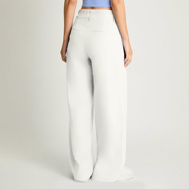 Pantalón Blanco Lino Pretina - Lorenzo di Pontti