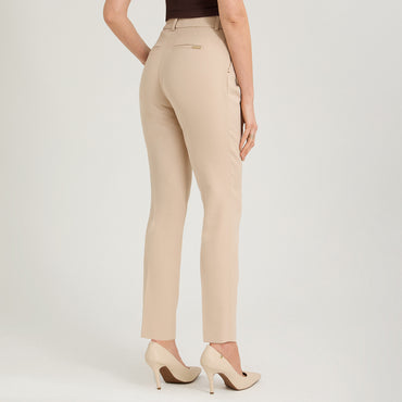 Pantalón Formal Slim un Botón Beige