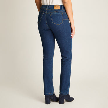 Jeans Blue Medio Elasticidad Media Sin Forro Calce Normal Tela Denim