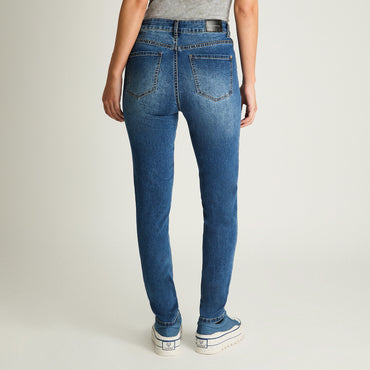 Jeans Skinny Azul Acuarela
