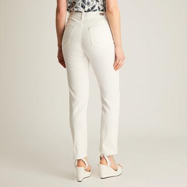 Jeans Crudo Fit Slim Tiro Medio