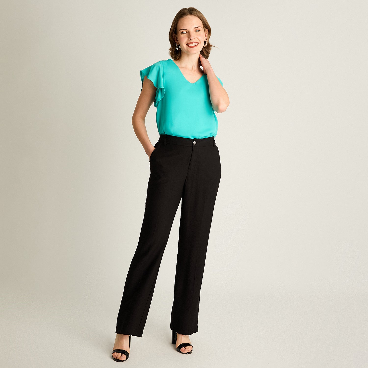 Pantalón Sport Negro Recto