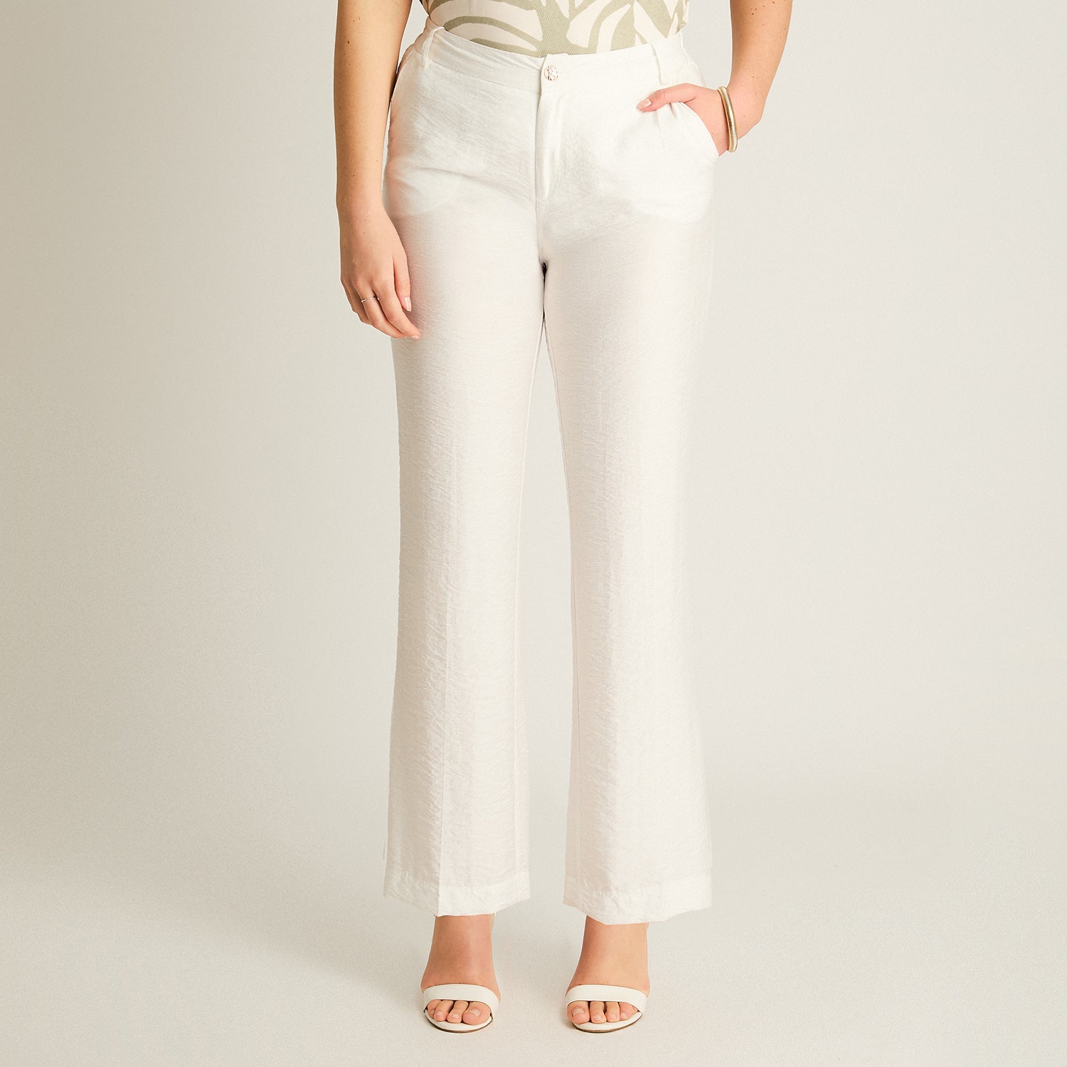 Pantalón Sport Recto Crudo