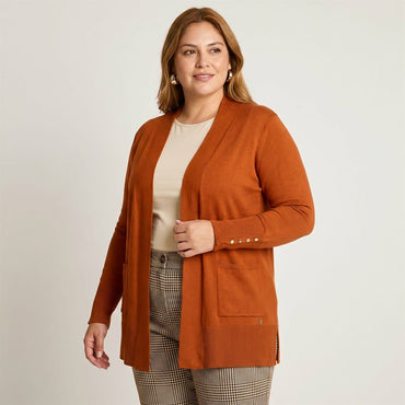Tapado Terracota en modelo plus size