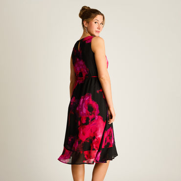 Vestido Midi Estampado Floral