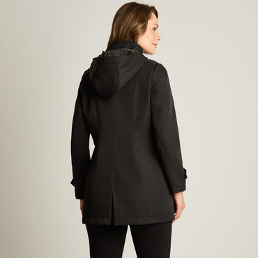 Chaqueta Negro Softshell Manga Larga - Lorenzo di Pontti