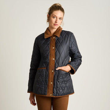 Chaqueta Azul Manga Larga Elasticidad Nula Con Forro Calce Normal Tela Plano