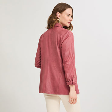 Casaca de Suede Rosado