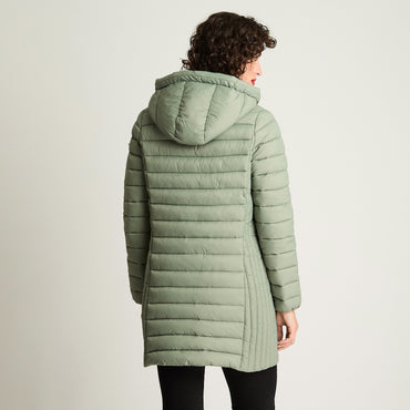 Parka Basica Larga Verde Curvi