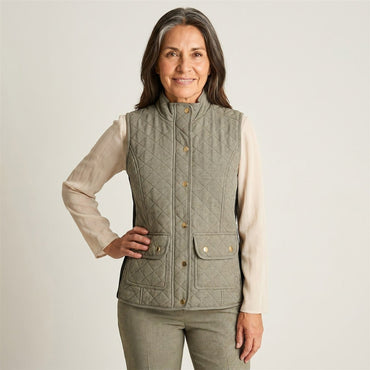 Parka Gris Sin Mangas con Bolsillos en modelo adulta