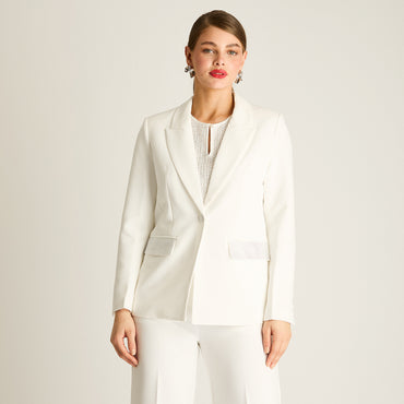 Blazer Crudo de Fiesta con Forro