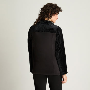 Polerón Polar Básico Negro Curvi