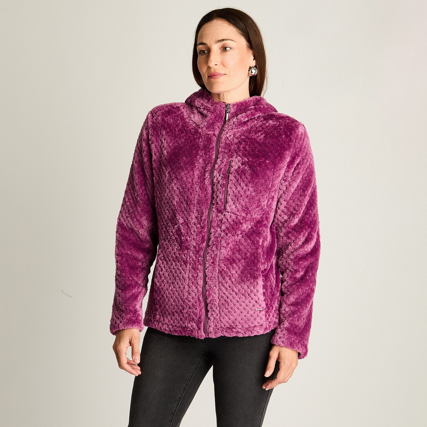 Polerón Polar Waffle Magenta