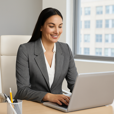 Blazer Gris de Manga Larga