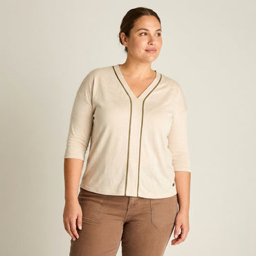 Polera Crudo Cruda Cuello V - Lorenzo di Pontti