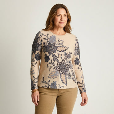 Polera Beige Lanilla Gruesa Manga - Lorenzo di Pontti