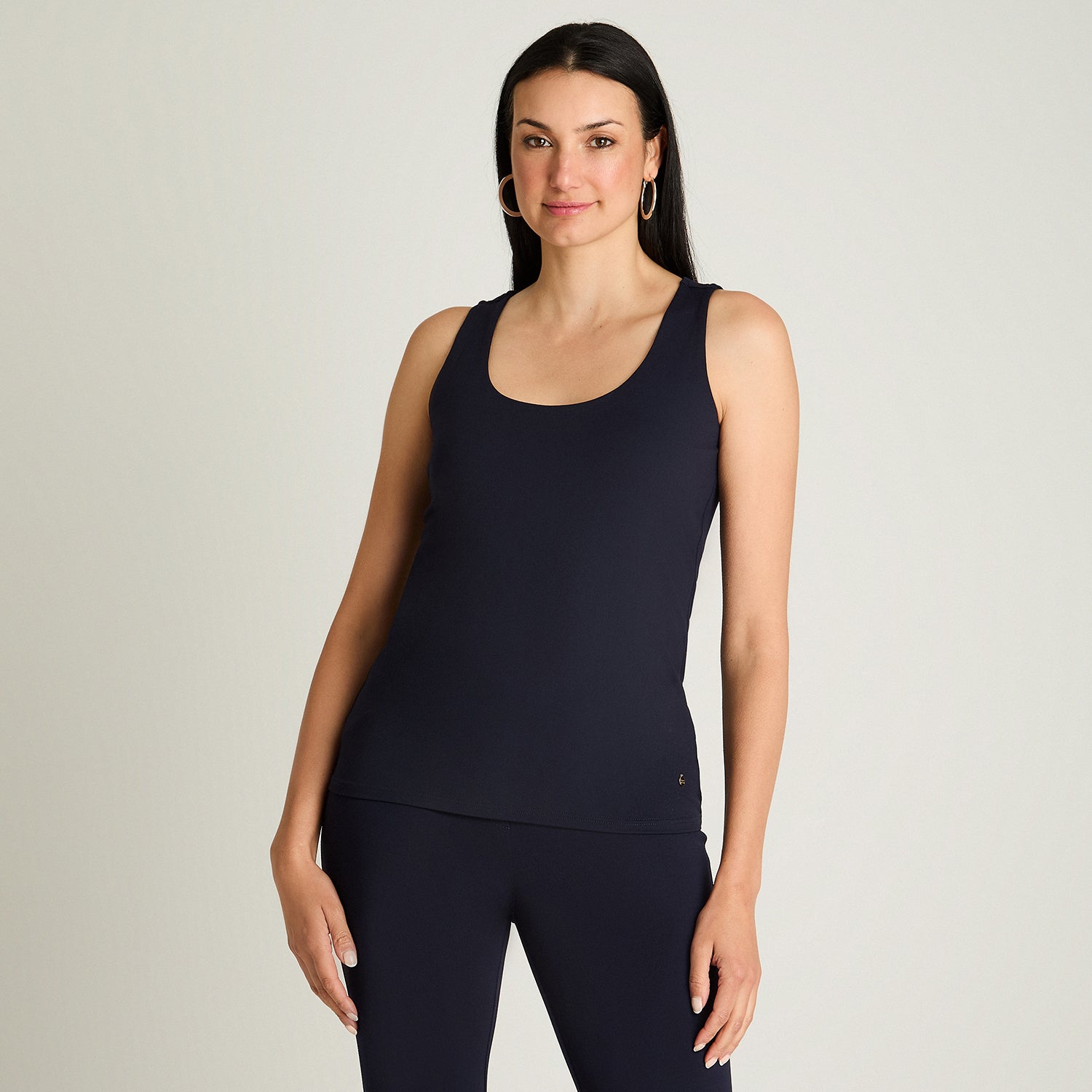 Polera Sin Mangas Basica Azul Lorenzo Di Pontti