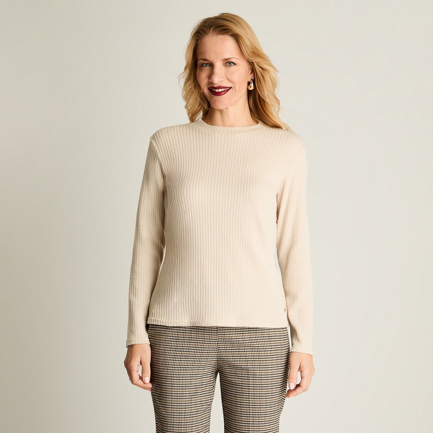 Polera Lisa Básica Beige