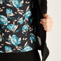 Polera Twin Set Con Tapado De Lanilla Petróleo