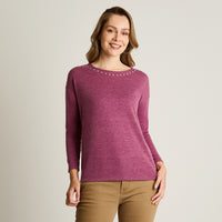 Polera Lanilla Con Straps Magenta