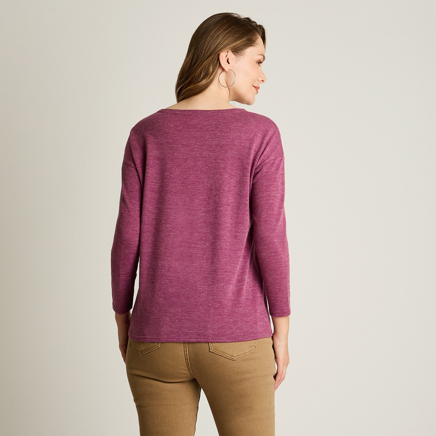Polera Lanilla Con Straps Magenta