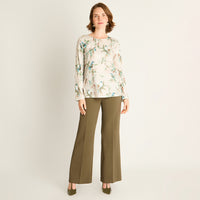 Polera Verde Estampada