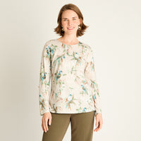 Polera Verde Estampada