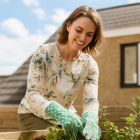 Polera Verde Estampada