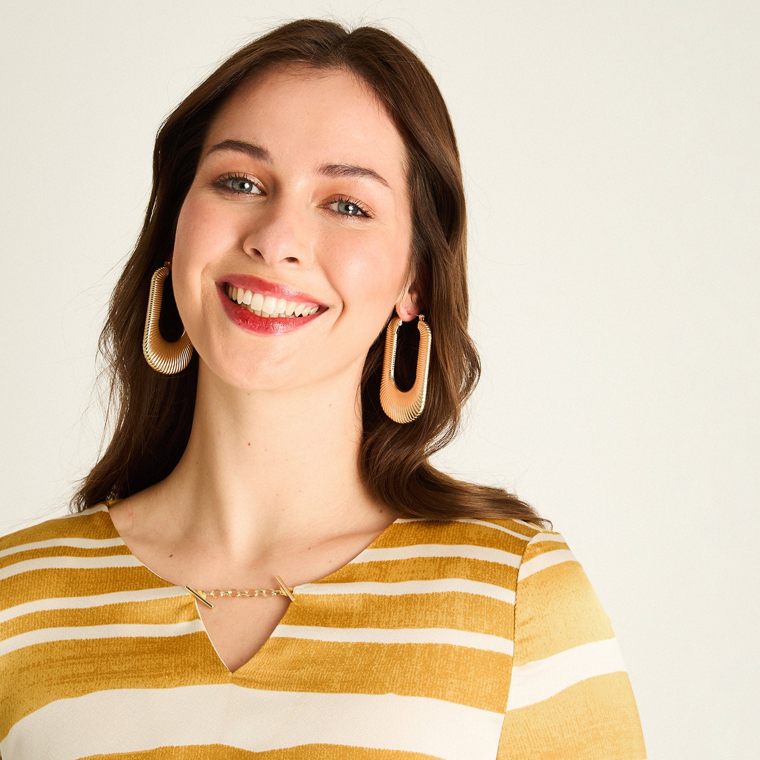 Polera Mostaza Estampada