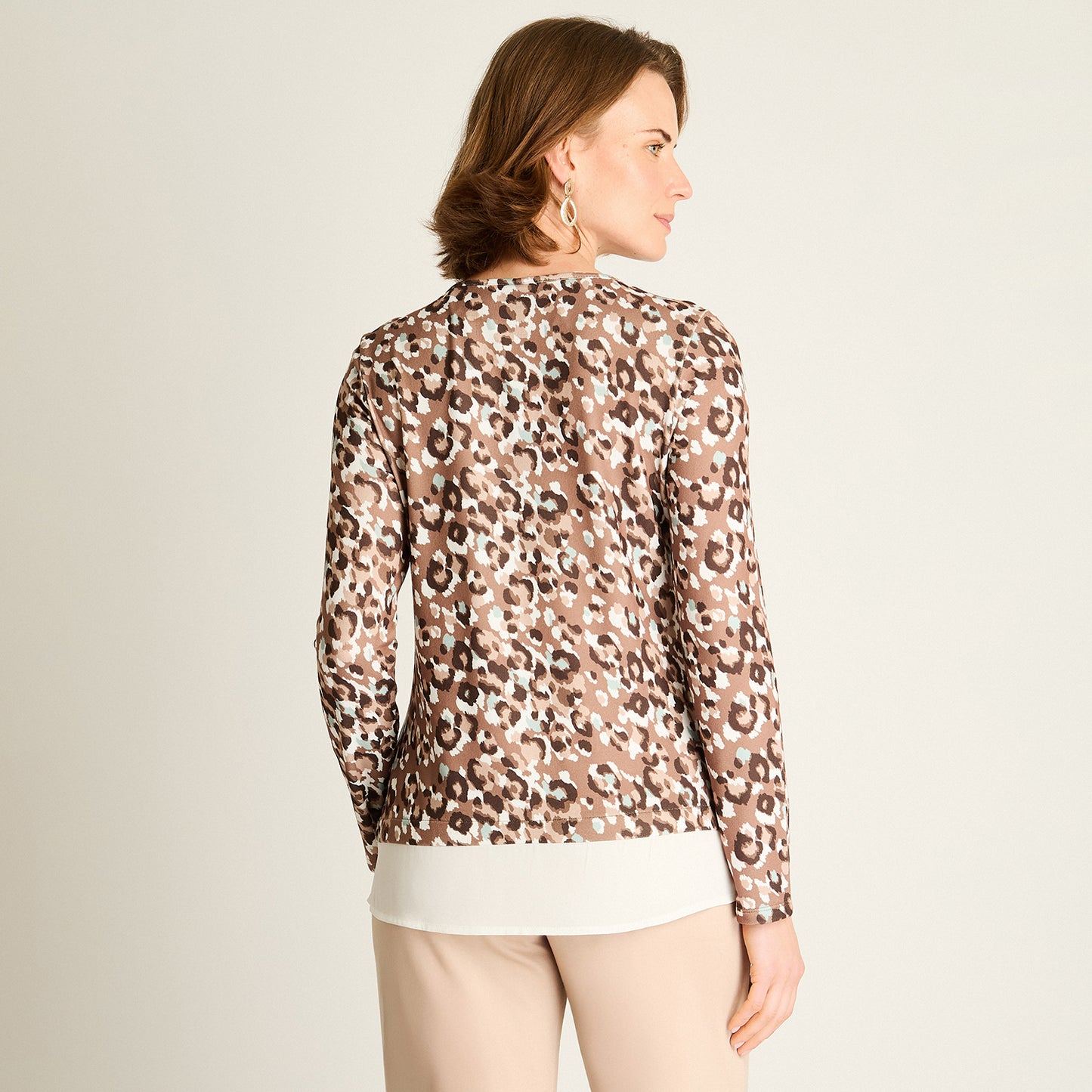 Polera Camel Animal Print