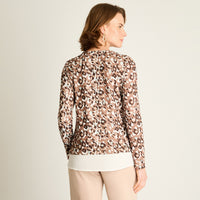 Polera Camel Animal Print