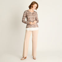 Polera Camel Animal Print