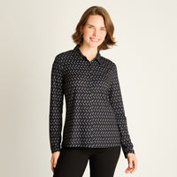 Polera Negra Estampada