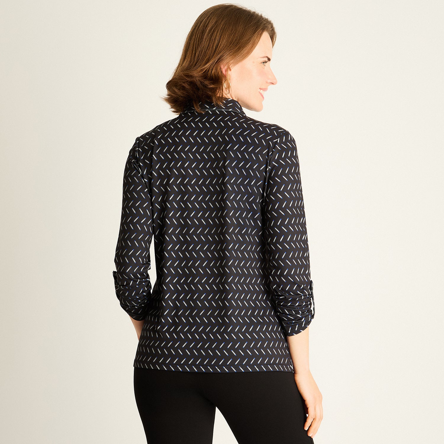 Polera Negra Estampada