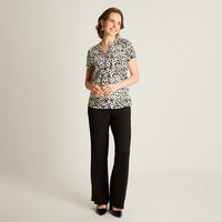 Polera Arena Estampado Floral