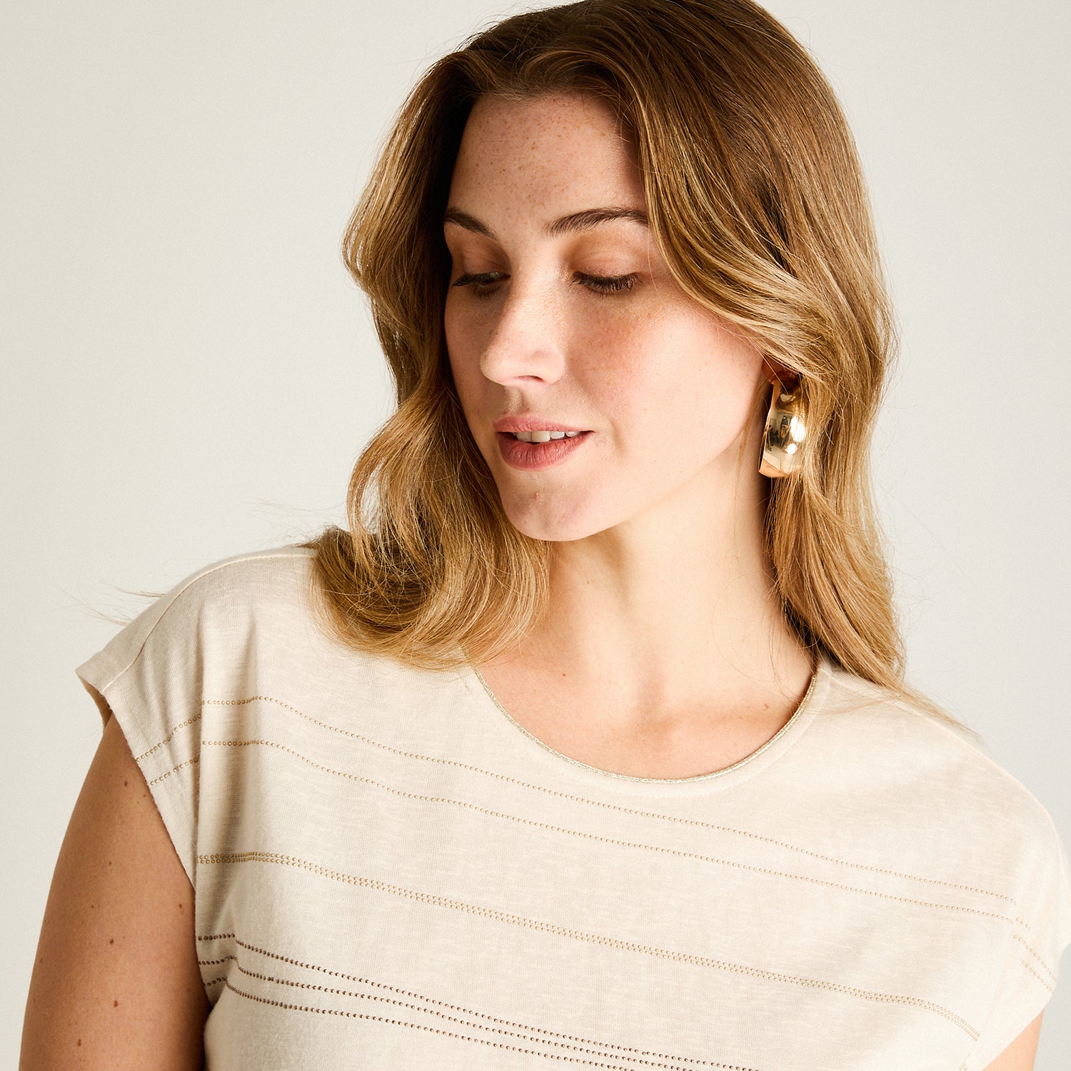 Polera Arena Manga Corta