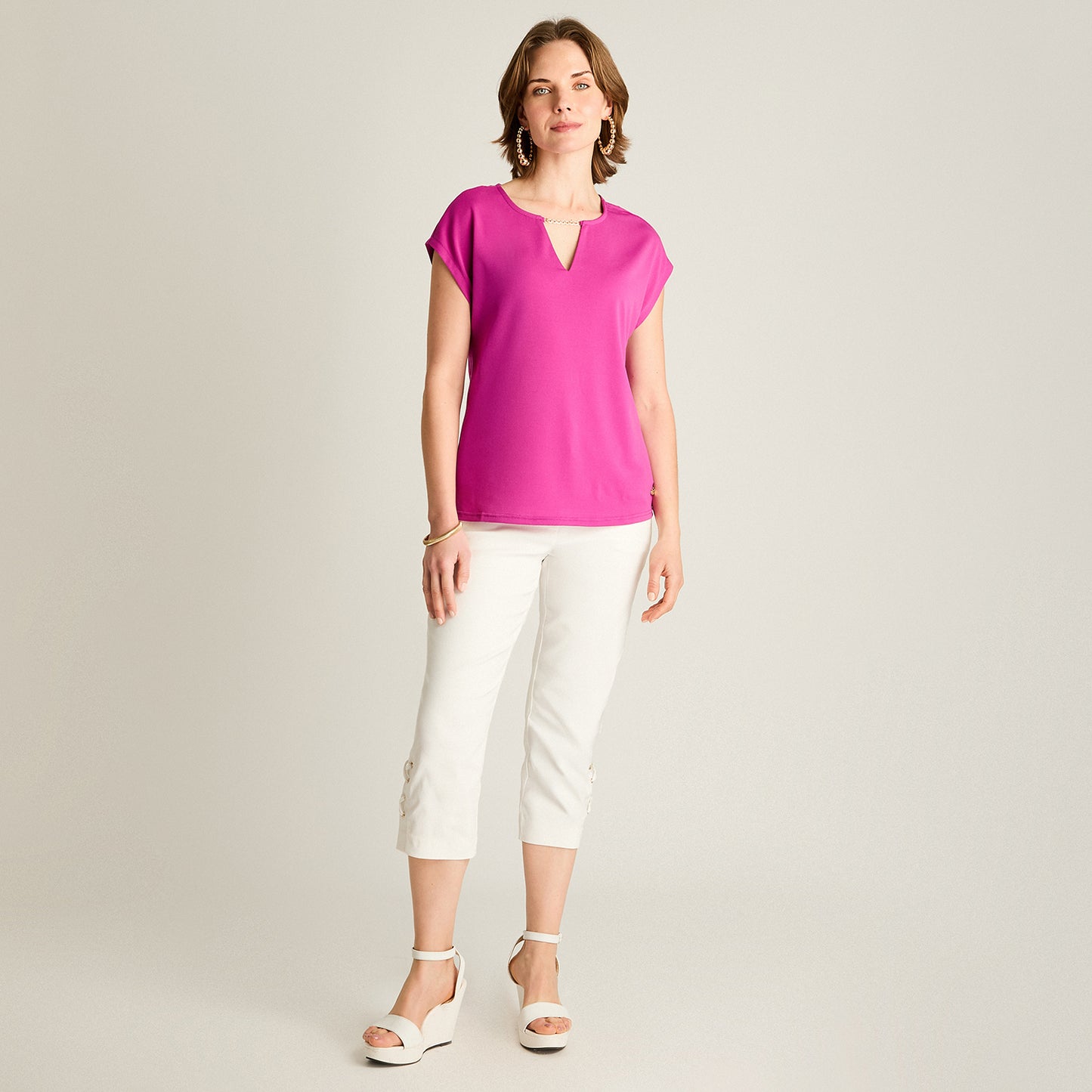 Polera Morado Elasticada