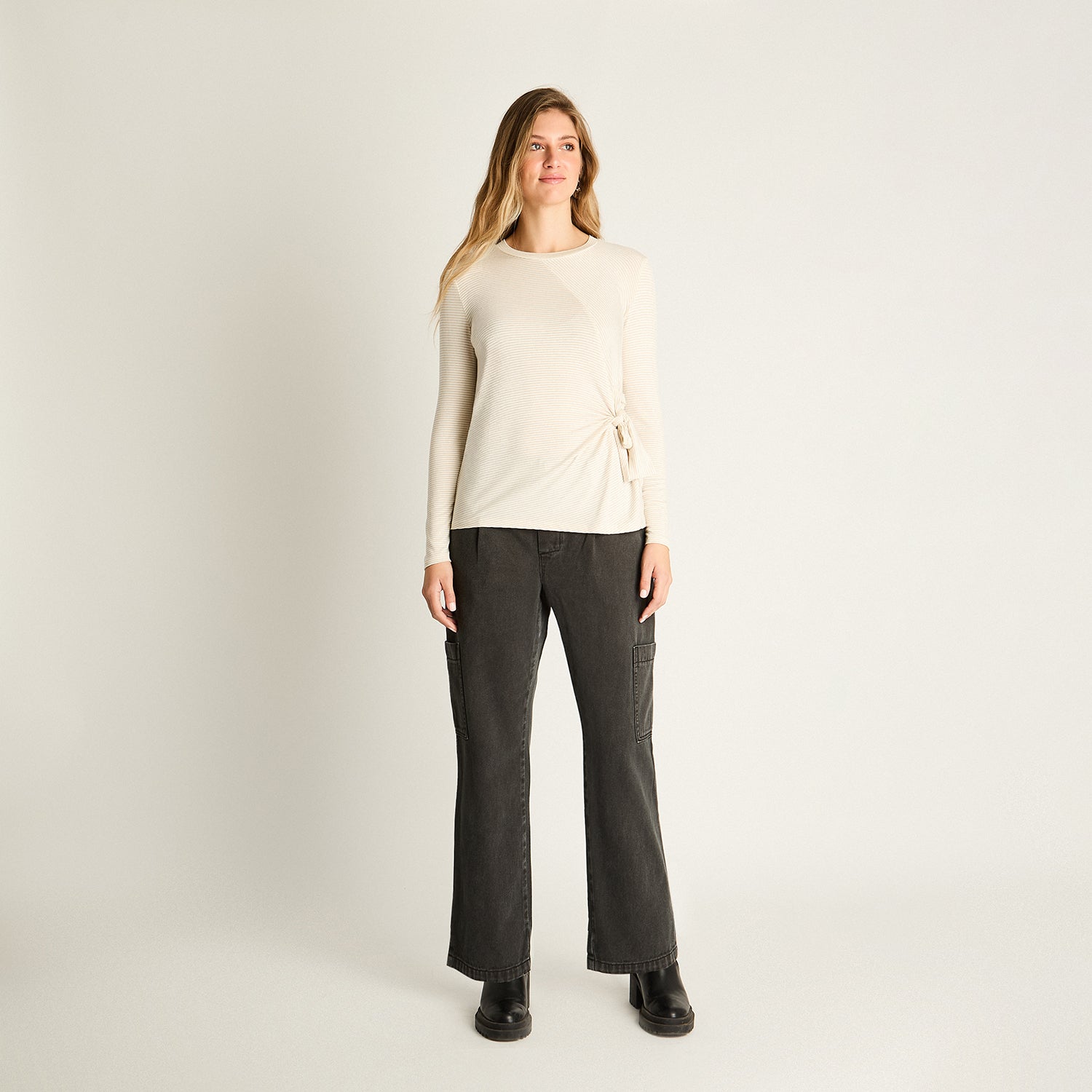 Polera Crudo con Lazo Frontal