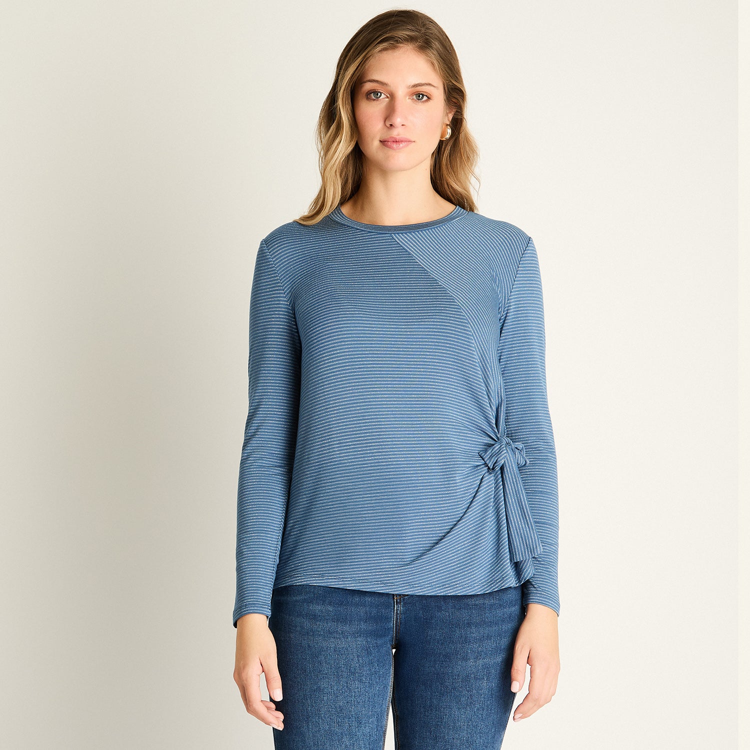 Polera Índigo con Lazo