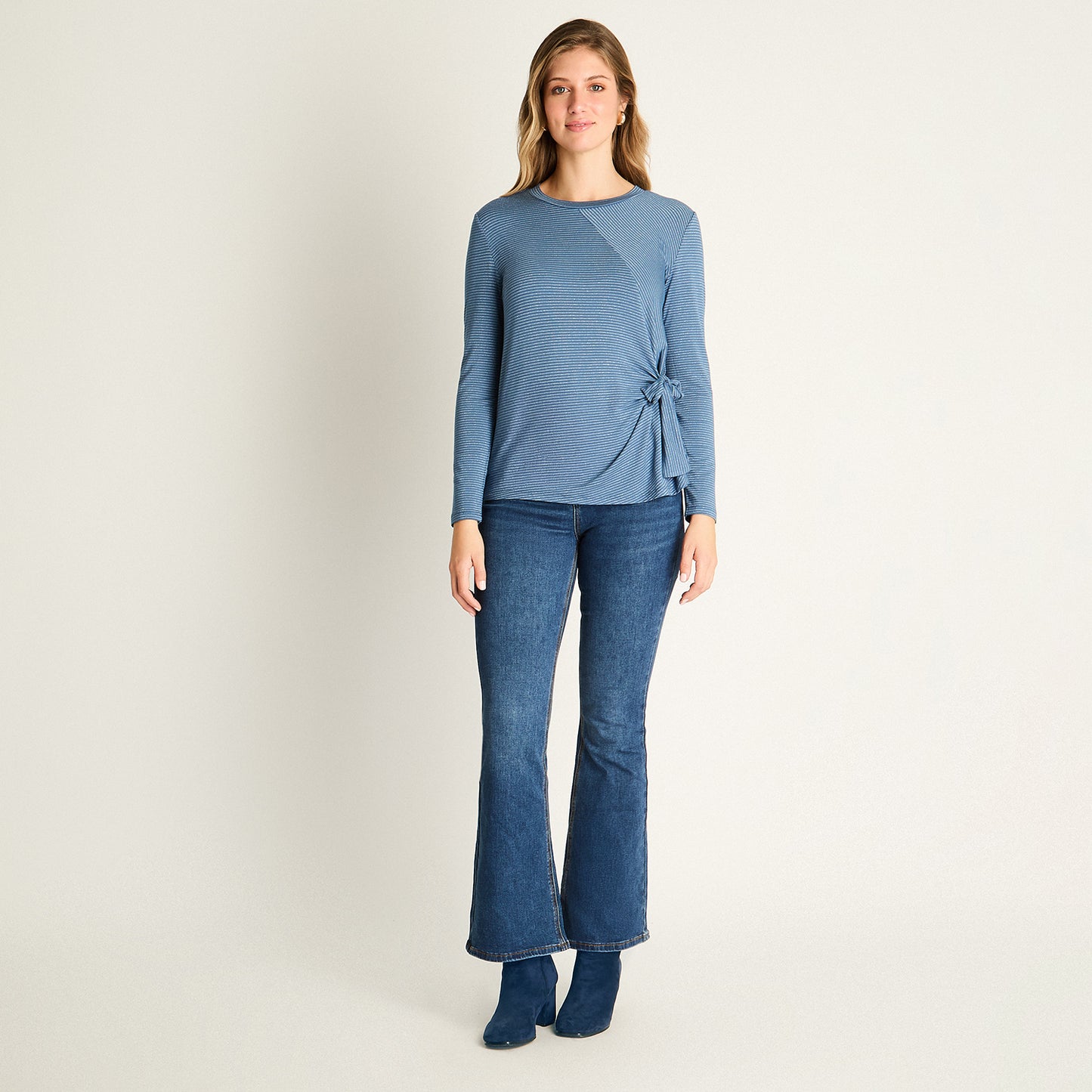 Polera Índigo con Lazo