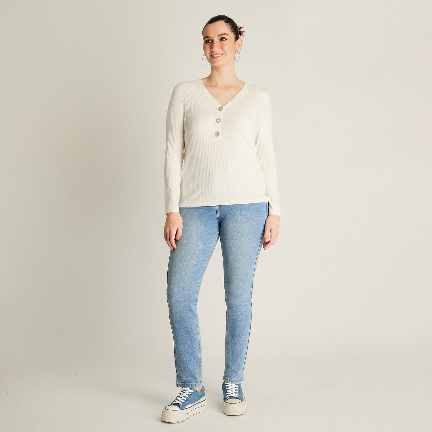 Polera Crudo Escote V