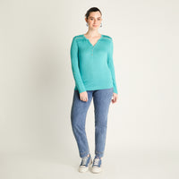 Polera Petróleo con Botones