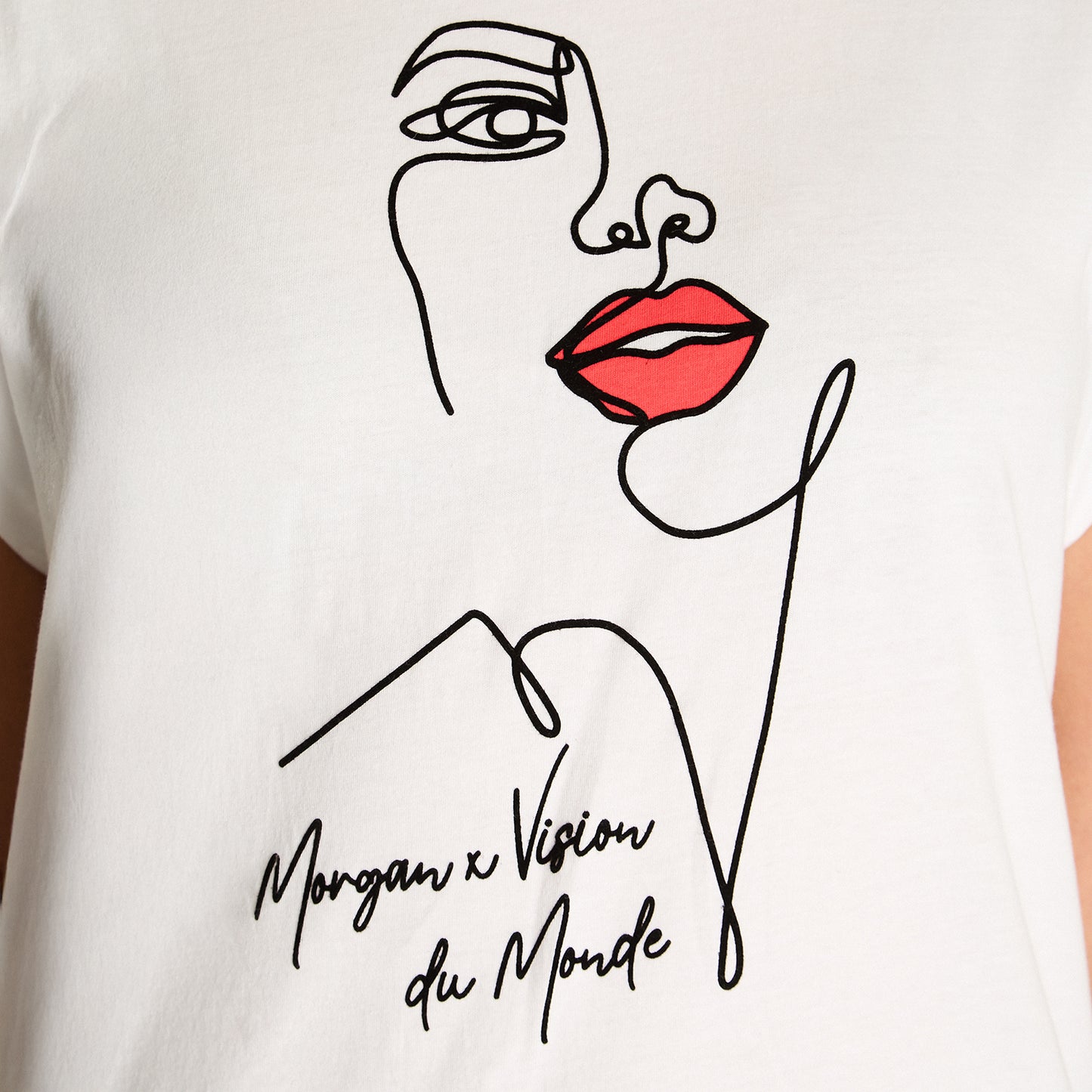 Polera Crudo con Estampado